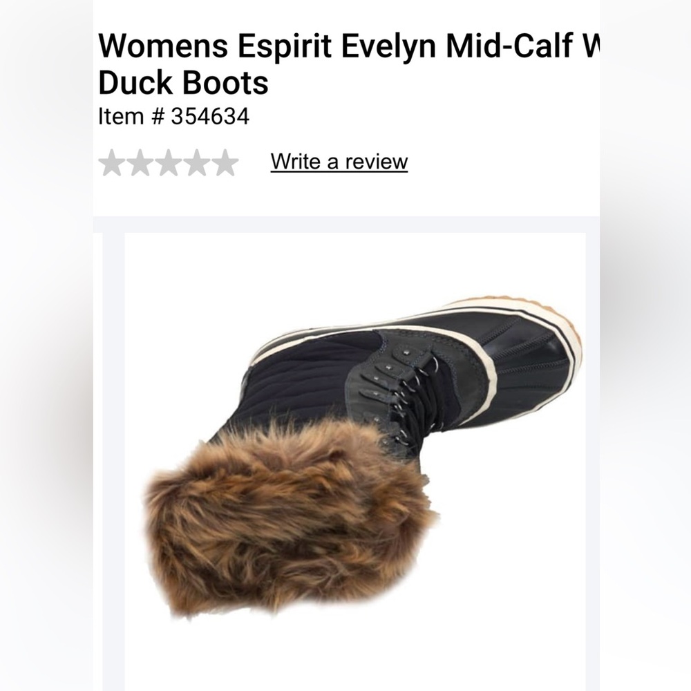 NWT Esprit Women Waterproof Evelyn Boots 6 - Picture 6 of 9